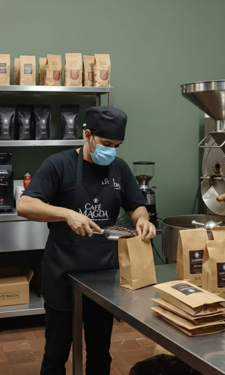 Molienda y empaque de café